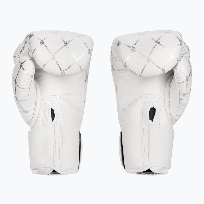 Rękawice bokserskie Top King Boxing Chain white/silver 3