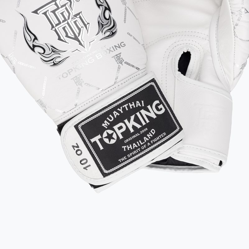 Rękawice bokserskie Top King Boxing Chain white/silver 5