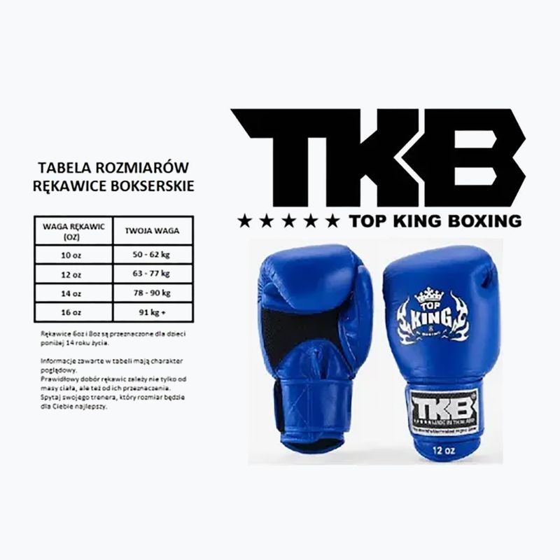 Rękawice bokserskie Top King Muay Thai Super blue 7