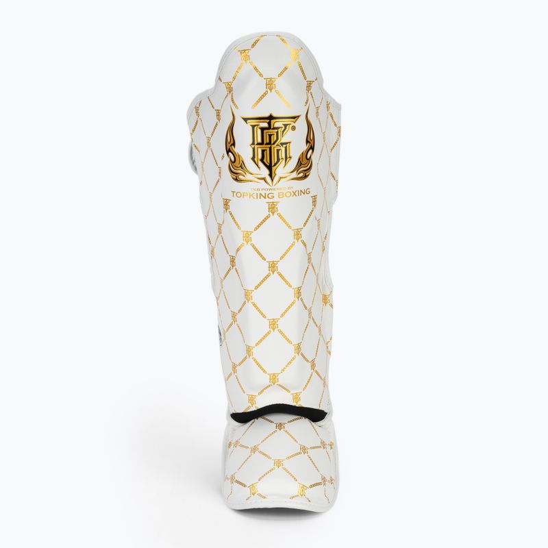 Ochraniacze piszczeli i stóp Top King Chain white/gold 4