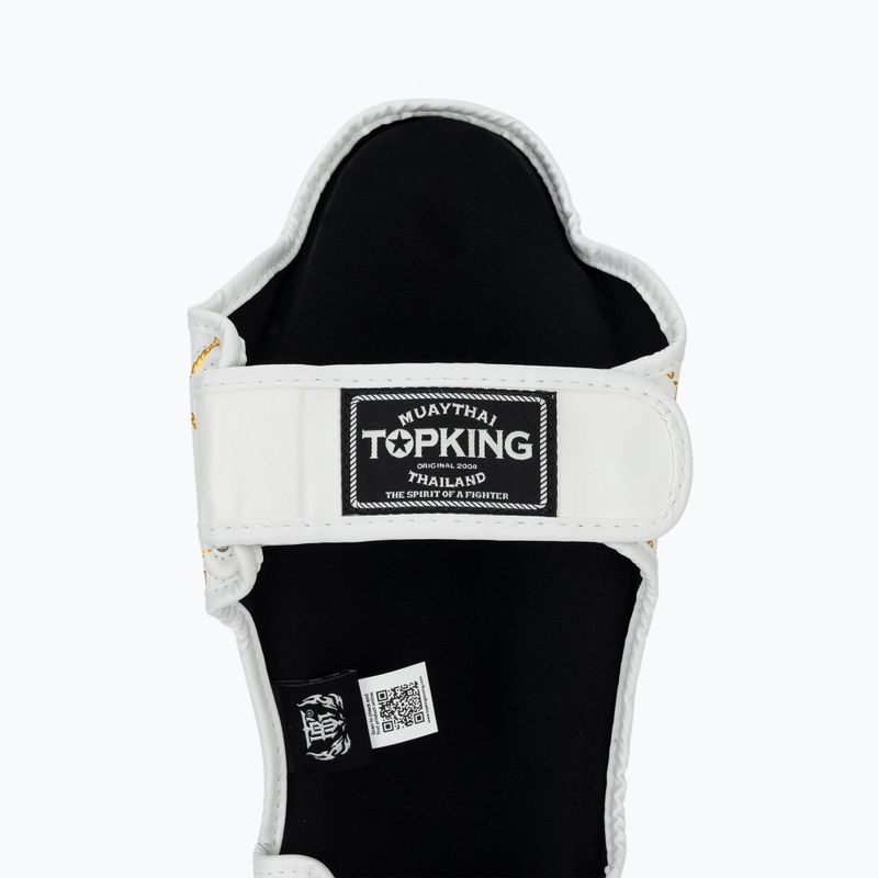 Ochraniacze piszczeli i stóp Top King Chain white/gold 6
