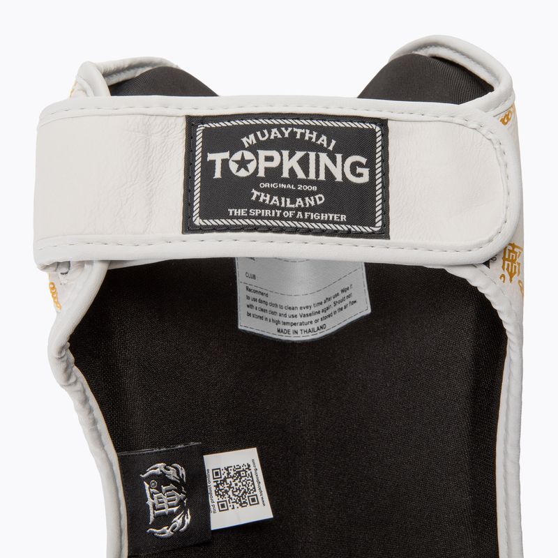 Ochraniacze piszczeli i stóp Top King Chain white/gold 8