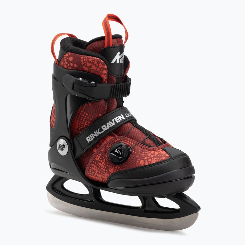 Łyżwy dziecięce K2 Rink Raven Boa Jr red