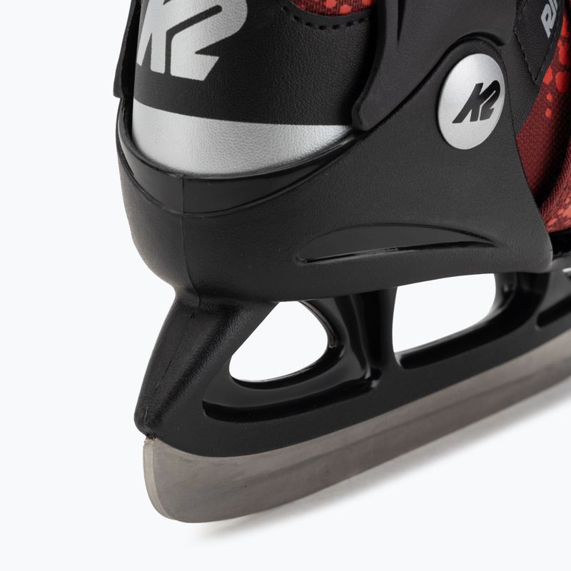 Łyżwy dziecięce K2 Rink Raven Boa Jr red 8
