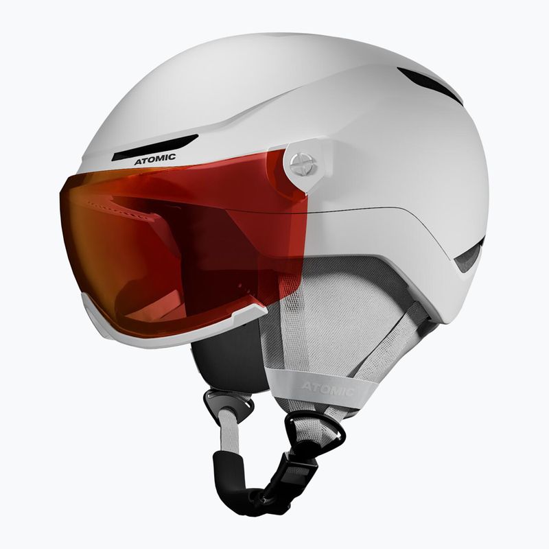 Kask narciarski dziecięcy Atomic Revent Visor Jr white heather/red flash 2