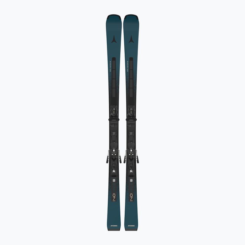Narty zjazdowe Atomic Redster Q7 Revoshock C + wiązania M12 GW dark slate/black