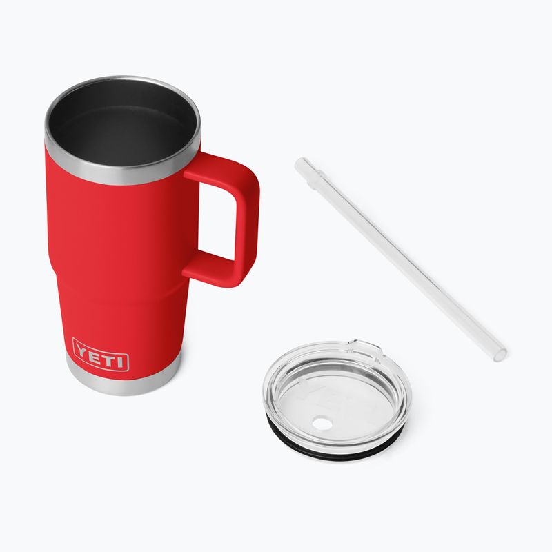 Kubek termiczny YETI Rambler Straw 739 ml rescue red 4