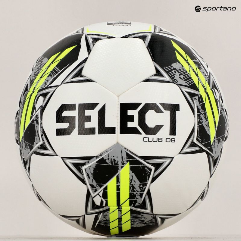 Piłka do piłki nożnej SELECT Club DB v23 white/grey rozmiar 5 6