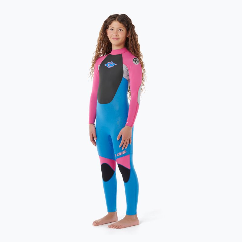 Pianka do pływania dziecięca Rip Curl Omega 3/2mm Back Zip pink 3