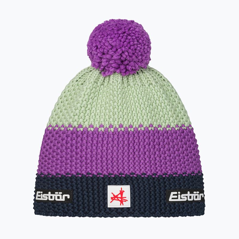 Czapka zimowa dziecięca Eisbar Stan Pompon SA purple