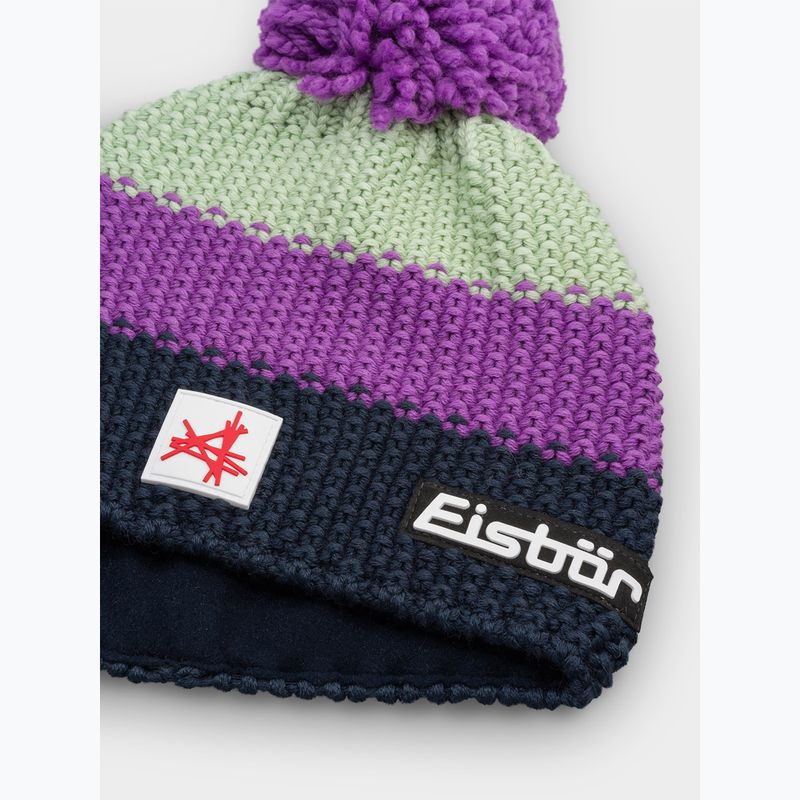 Czapka zimowa dziecięca Eisbar Stan Pompon SA purple 2