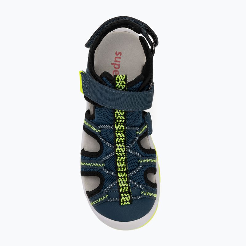 Sandały dziecięce Superfit Tornado Light blue/yellow 5