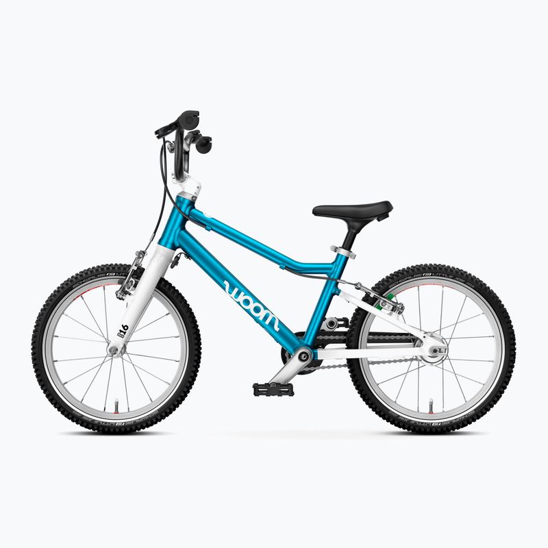 Rower dziecięcy woom GO 3 Automagic metallic blue 2