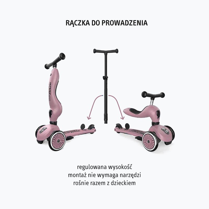 Hulajnoga trójkołowa dziecięca Scoot & Ride Highwaykick 1 Push And Go wildberry 8