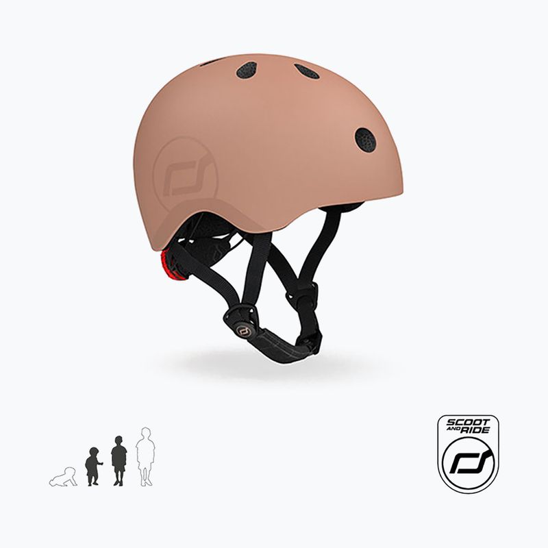 Kask dziecięcy Scoot & Ride S-M mocha 9