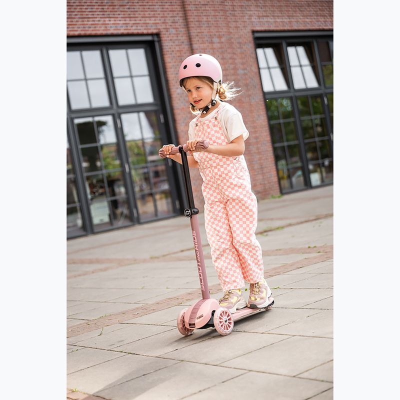 Hulajnoga trójkołowa dziecięca Scoot & Ride Highwaykick 3S 2w1 LED rose 12