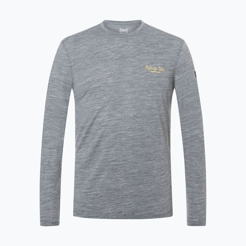 Longsleeve męski super.natural Apres Ski cashmere grey melange/various 5