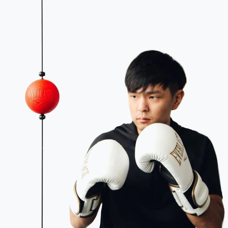 Piłka refleksowa Everlast Powerlock Double-End Reflex red/black 2