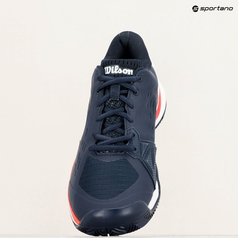 Buty do tenisa męskie Wilson Rush Pro Ace Clay navy blazer/white/infrared 16