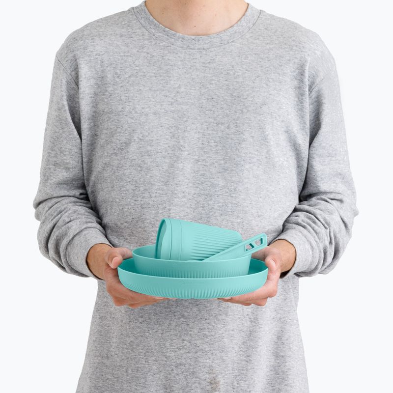 Zestaw naczyń turystycznych Sea to Summit Passage Dinnerware aqua sea 4