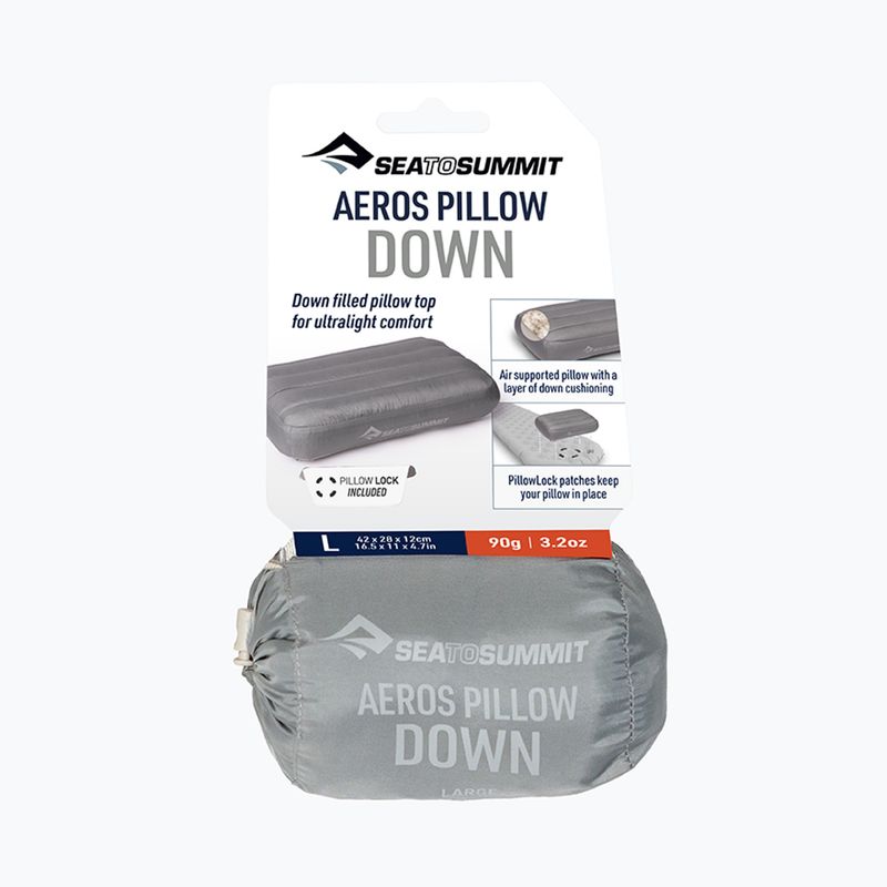 Poduszka turystyczna Sea to Summit Aeros Down L neutral grey 4