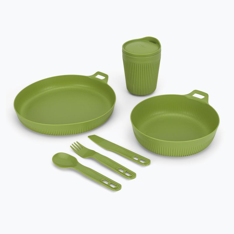 Zestaw naczyń turystycznych Sea To Summit Horizon Dinnerware tarragon