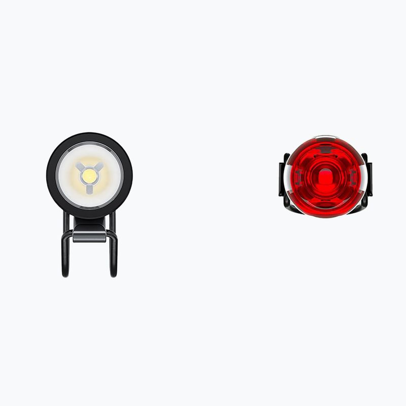 Zestaw lampek rowerowych Knog Plugger Twinpack czarny