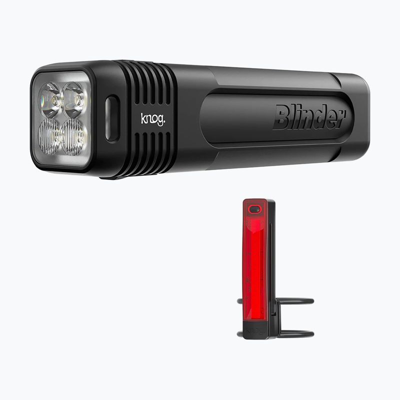 Zestaw lampek rowerowych Knog Blinder Pro 700/Plus czarny