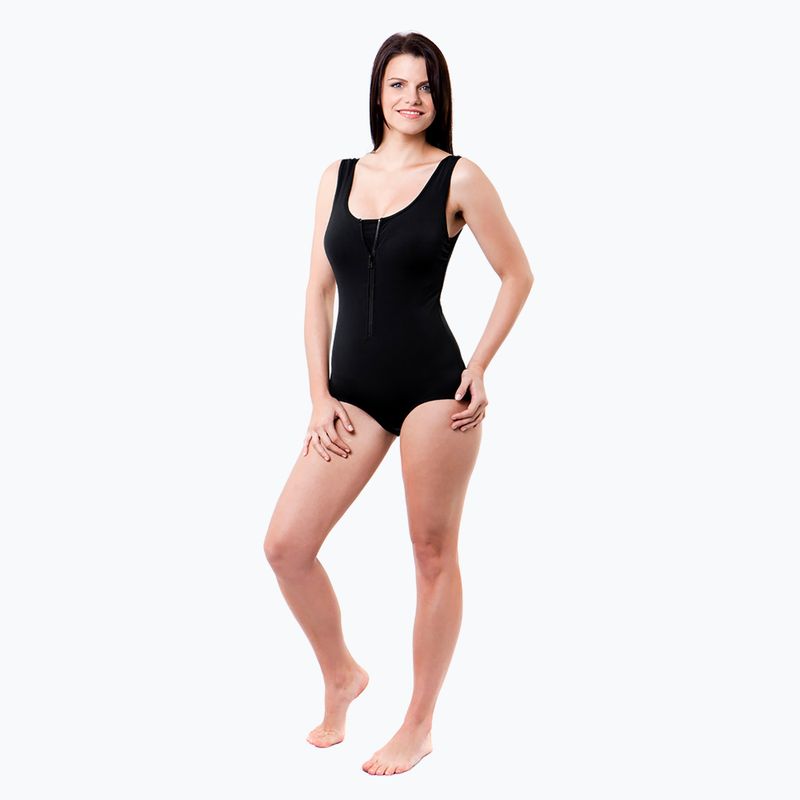 Strój pływacki jednoczęściowy damski Funkita Zip Front One Piece still black 4