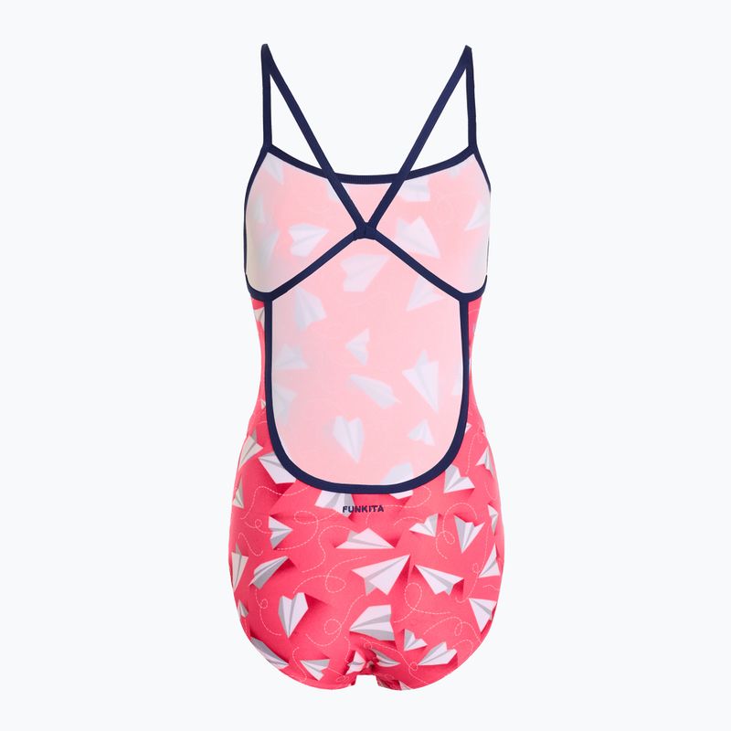 Strój pływacki jednoczęściowy damski Funkita Single Strap One Piece paper pink 2
