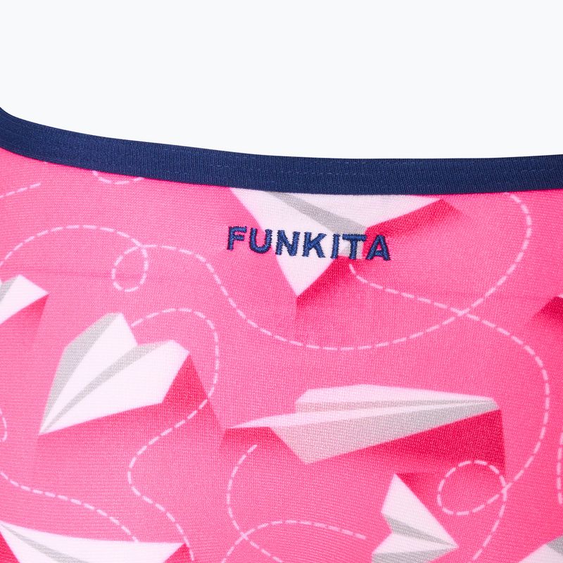 Strój pływacki jednoczęściowy dziecięcy Funkita Single Strap One Piece paper pink 3
