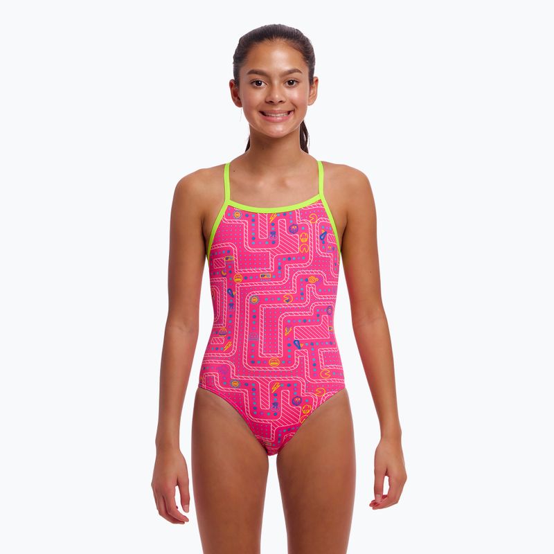 Strój pływacki jednoczęściowy dziecięcy Funkita Tie Me Tight One Piece packed pink 4