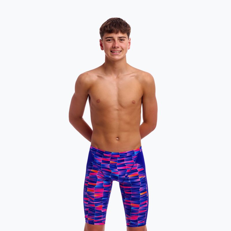 Jammery pływackie dziecięce Funky Trunks Training Jammers warped waves