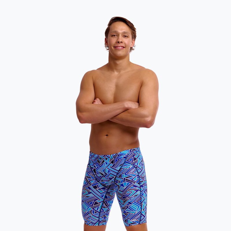 Jammery pływackie męskie Funky Trunks Training Jammers blue bits 3