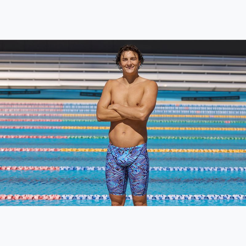 Jammery pływackie męskie Funky Trunks Training Jammers blue bits 6