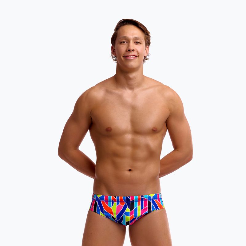 Slipy pływackie męskie Funky Trunks Classic Brief fault lines 3