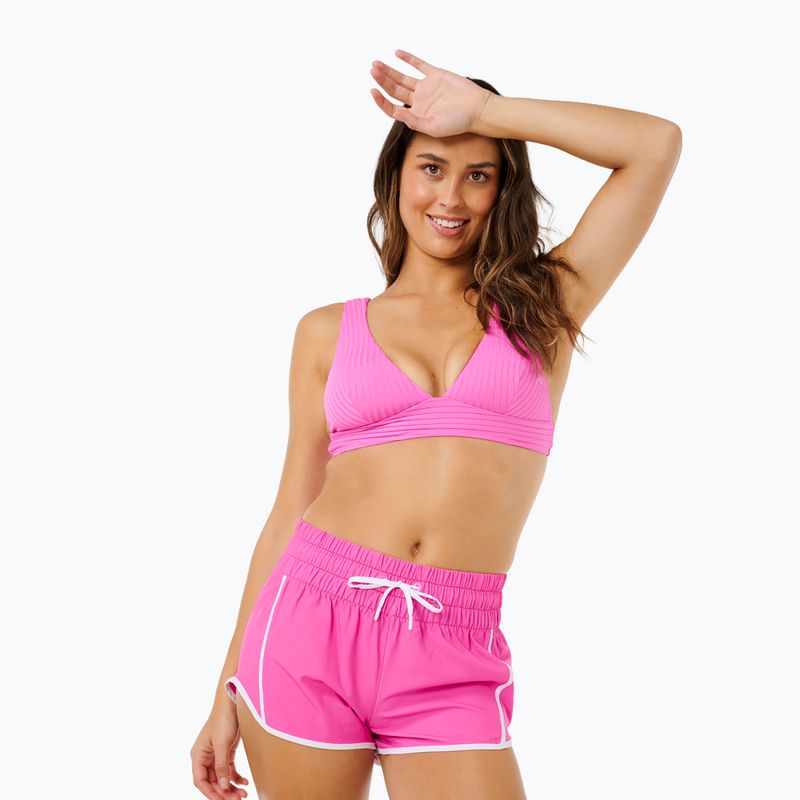 Szorty kąpielowe damskie Rip Curl High Waist Retro Volley 3" super pink 3