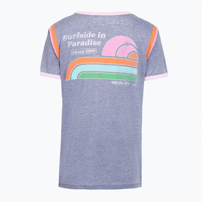 Koszulka damska Rip Curl Surf Side Ringer navy 2