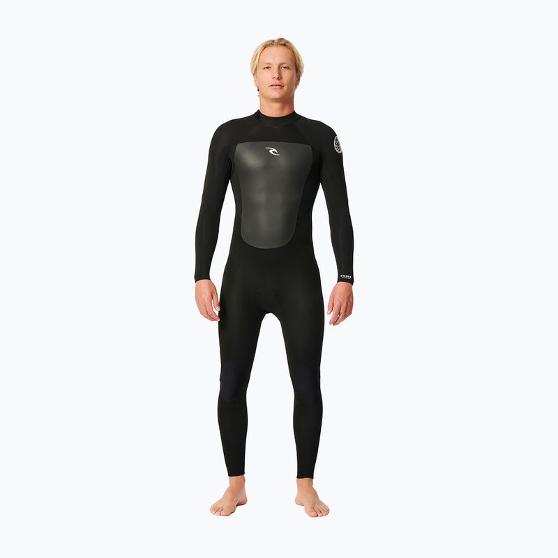 Pianka do pływania męska Rip Curl Omega 4/3 mm Back Zip black