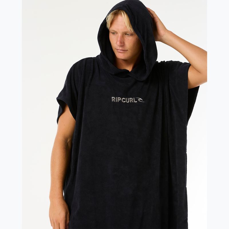 Ponczo męskie Rip Curl Brand Hooded black/grey 6