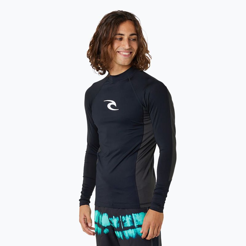 Longsleeve do pływania męski Rip Curl Waves UPF Performance black 3