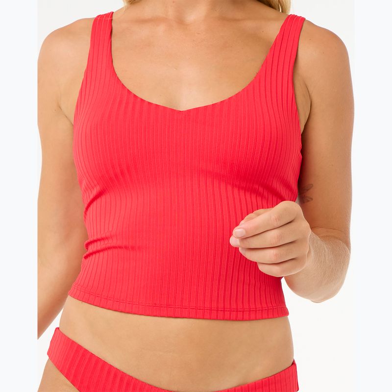 Góra od stroju kąpielowego Rip Curl Premium Surf Tankini hibiscus red 5