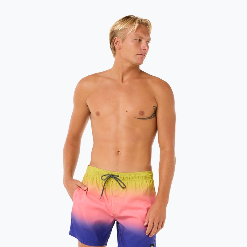 Szorty kąpielowe męskie Rip Curl Laze Fade Volley wild berry 4