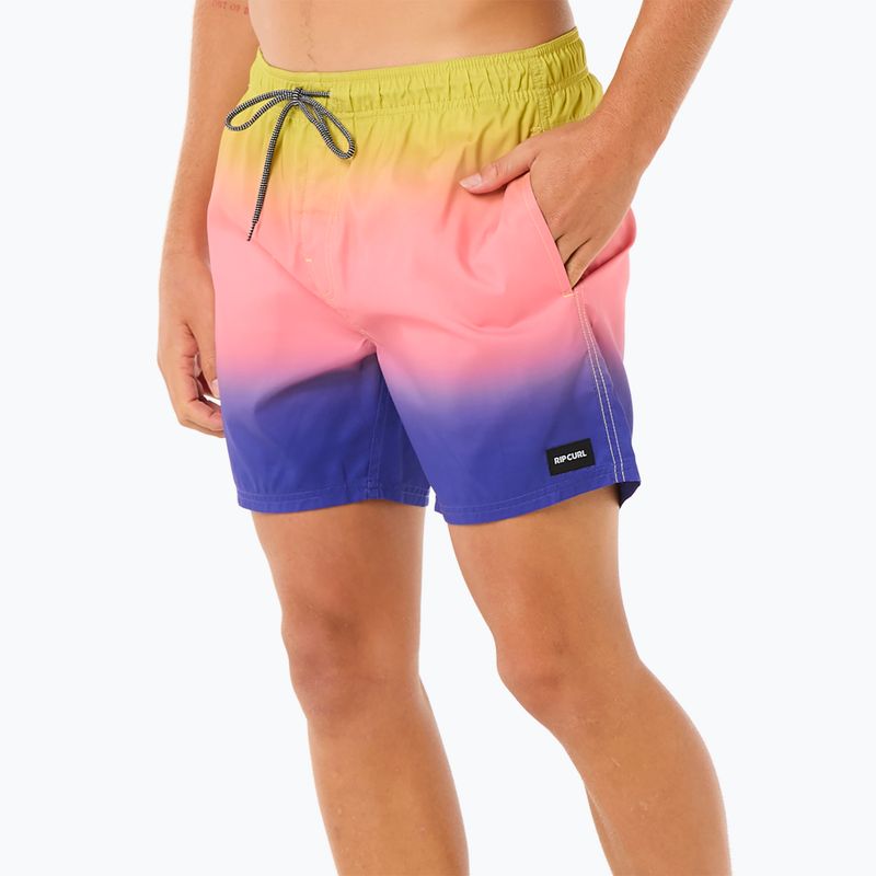Szorty kąpielowe męskie Rip Curl Laze Fade Volley wild berry 11