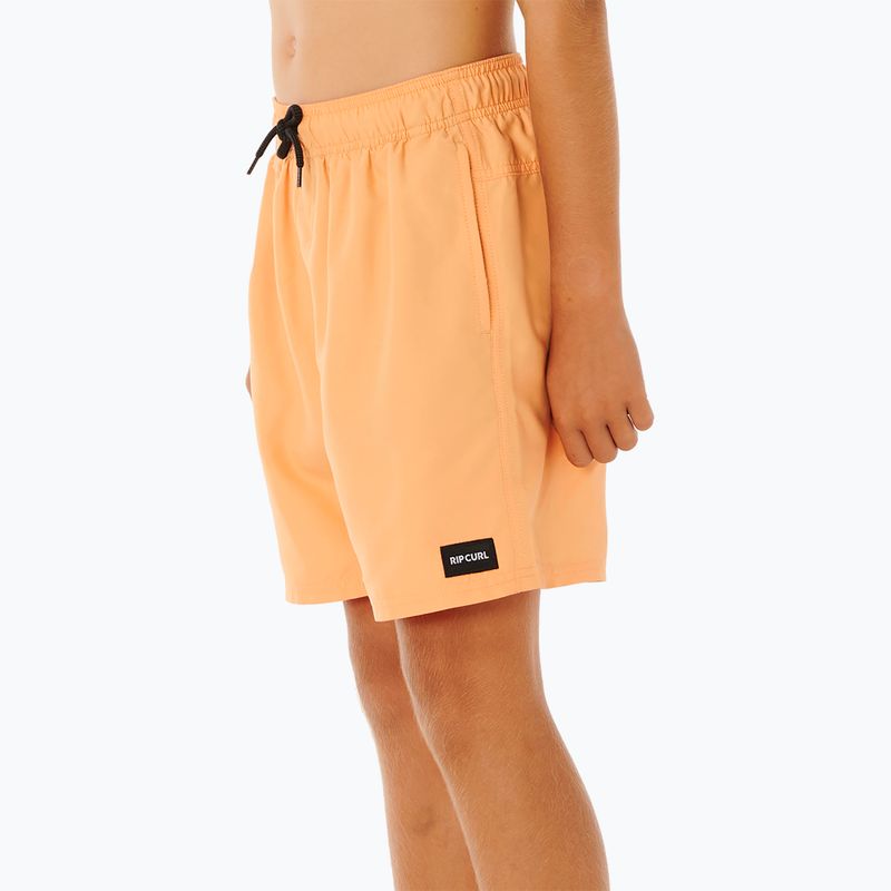 Szorty kąpielowe dziecięce Rip Curl Offset Volley mandarin zest 4