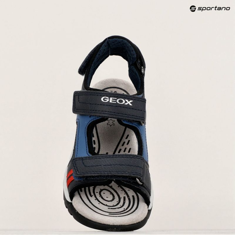 Sandały juniorskie Geox Borealis ocean blue/red 9