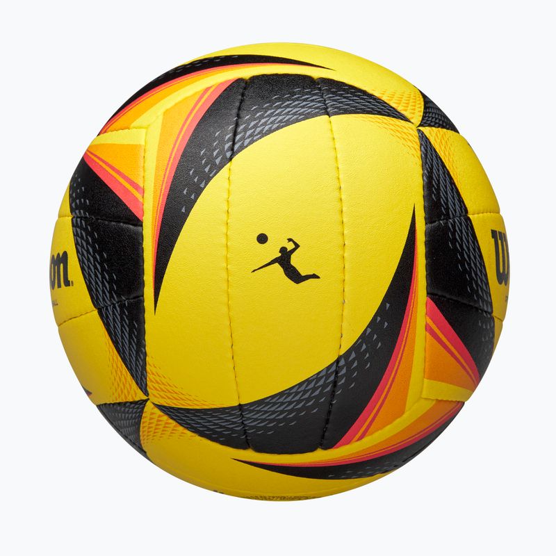 Piłka do siatkówki Wilson OPTX AVP VB Game black/yellow rozmiar 5 4