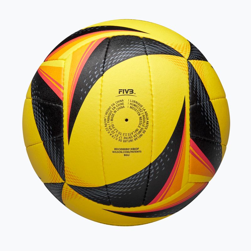 Piłka do siatkówki Wilson OPTX AVP VB Game black/yellow rozmiar 5 5