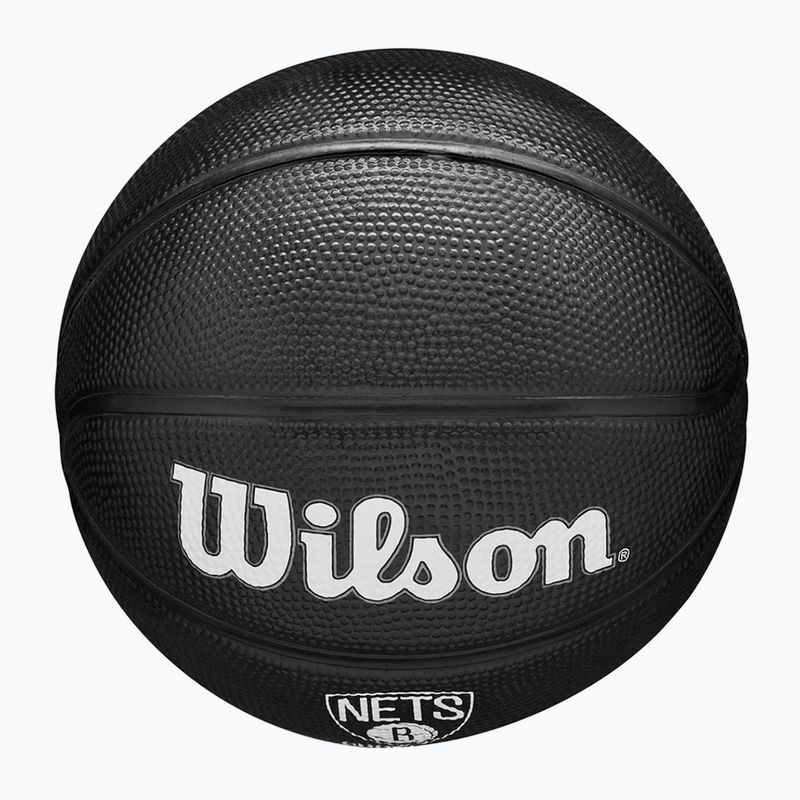 Piłka do koszykówki dziecięca Wilson NBA Team Tribute Mini Brooklyn Nets black rozmiar 3 5