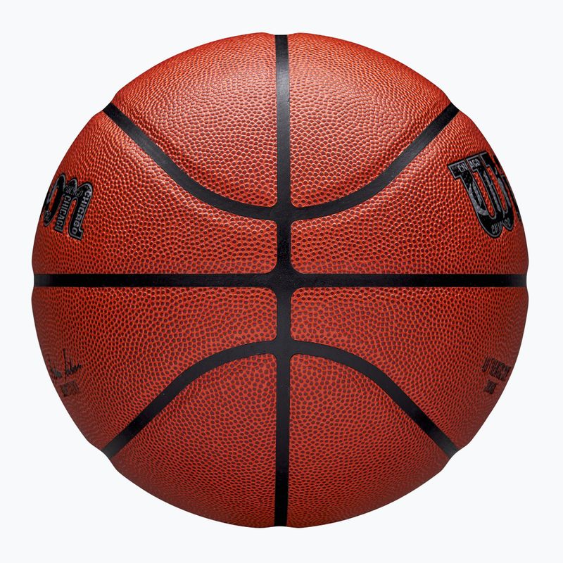 Piłka do koszykówki Wilson NBA Authentic City Chicago brown rozmiar 7 4